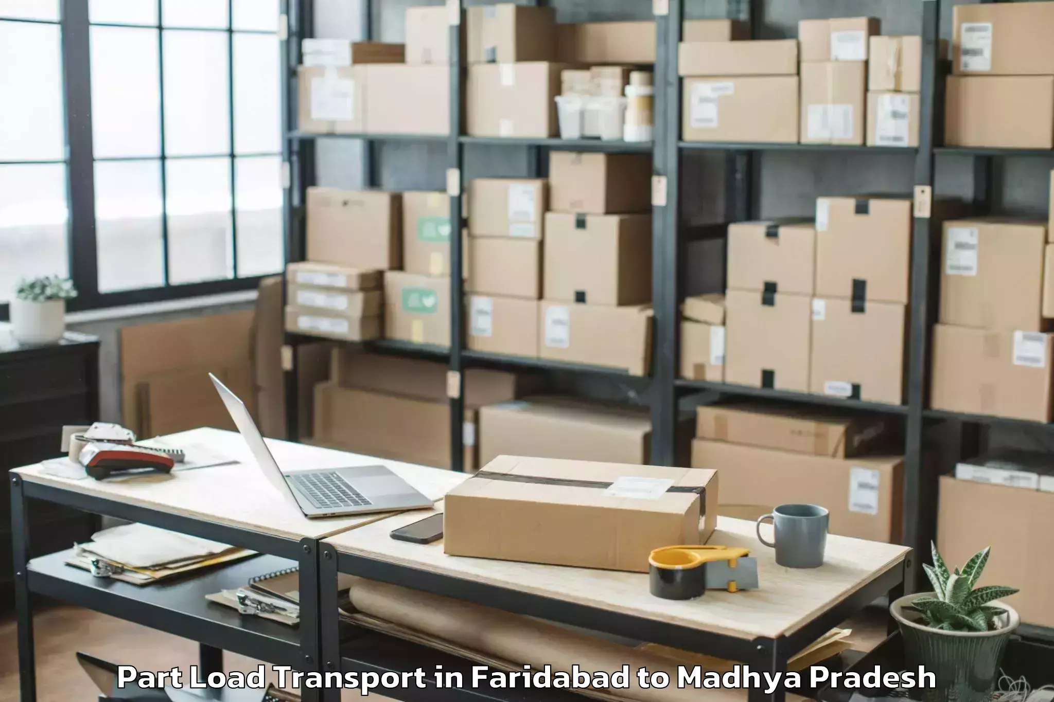 Top Faridabad to Gurh Part Load Transport Available